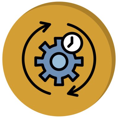 dişli ayarlama simgesi - taslak biçimi