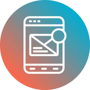 E- posta simgesinin vektör illüstrasyonu