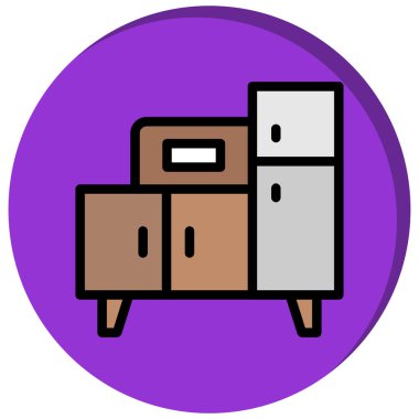 Kutu. Web simgesi basit illüstrasyon