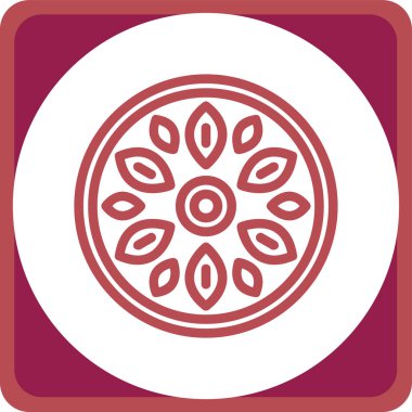 pizza. Web simgesi basit illüstrasyon