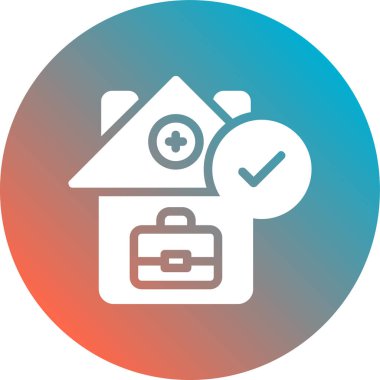 ev sigortası izole vektör simgesi kolayca değiştirilebilir ya da düzenlenebilir