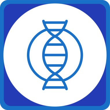 DNA DNA yuvarlanmış simge