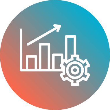 İş ve finans simgesinin vektör illüstrasyonu