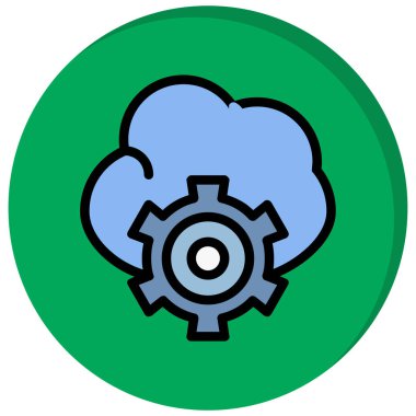 Teçhizat Web simgesi basit illüstrasyon