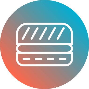 ekmek simgesi modern düz stil