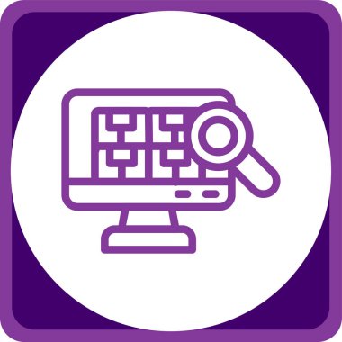 seo modern simgesinin vektör illüstrasyonu