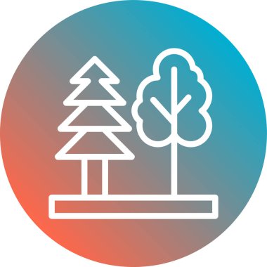 Vektör Ağacı Simgesi illüstrasyonu