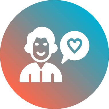 Bir kalp simgesinin vektör illüstrasyonu