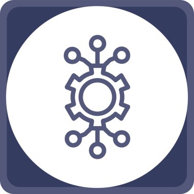 Vites düz yuvarlak vektör simgesi