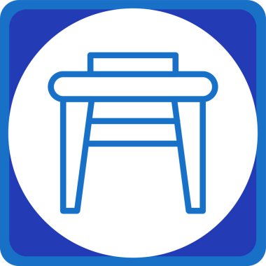 Mobilya simgesinin vektör illüstrasyonu