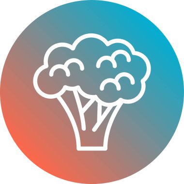 Bir ağaç simgesinin vektör illüstrasyonu