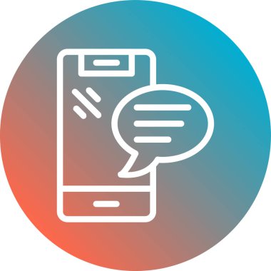 cep telefonu simgesi vektör çizim logosu