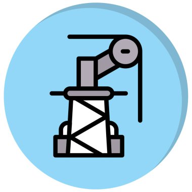 Teleskop. Web simgesi basit illüstrasyon