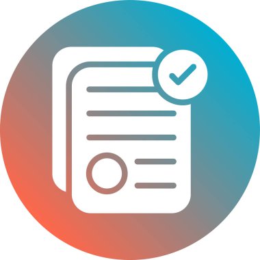 Belge. Web simgesi basit illüstrasyon