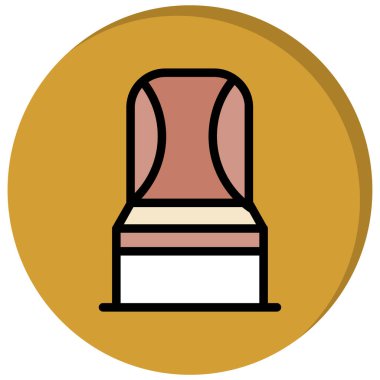 Çizgi film ve kırmızı zilin vektör çizimi