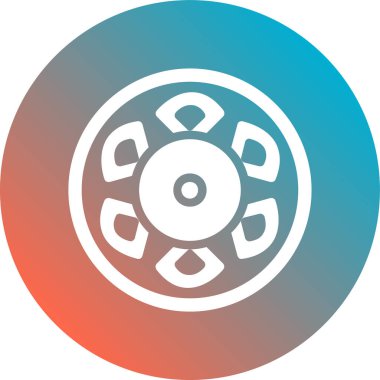 Bir fan simgesinin vektör illüstrasyonu