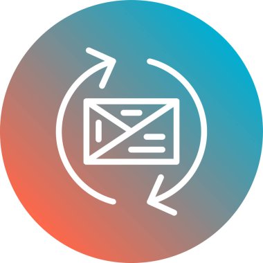 soyut arkaplanda e-posta simgesi izole edildi