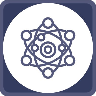 Benzersiz mandala vektör çizgisi simgesi