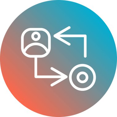 Vektör illüstrasyonu, simge ögesi arkaplanı