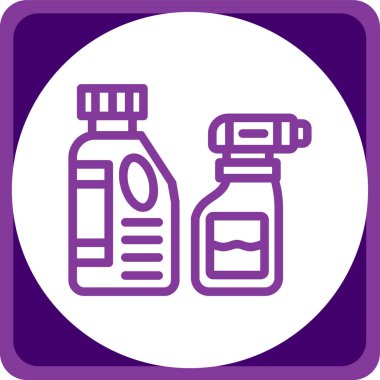 şişe simgesi vektör illüstrasyonu