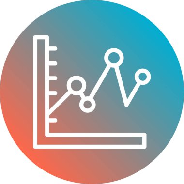 Vektör çizelgesi simgesi, illüstrasyon, vektör