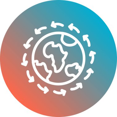 Toprak küresi ikonu. vektör illüstrasyonu