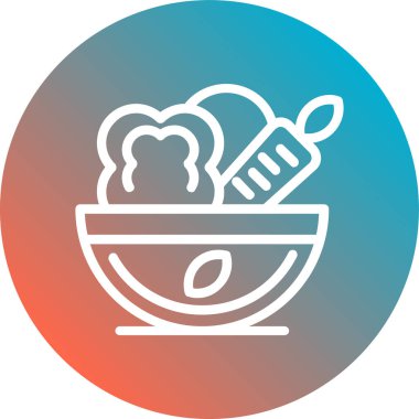 Gıda simgesinin vektör illüstrasyonu