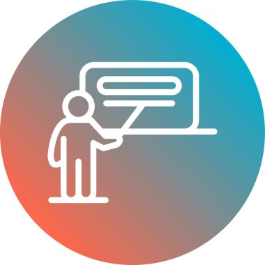 Dizüstü bilgisayarı olan bir adamın vektör çizimi