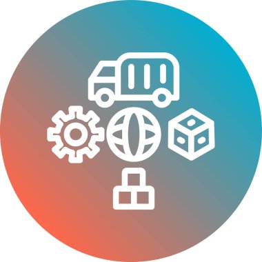 Vektör illüstrasyonu, seo modern simge