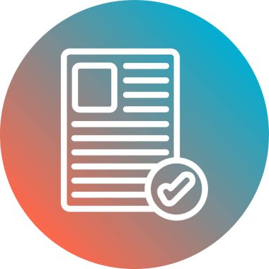 Vektör belgesi Simge illüstrasyonu