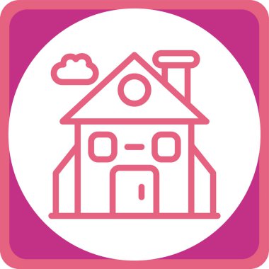 Modern yapı simgesinin vektör illüstrasyonu