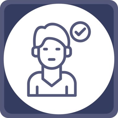 Kadın simgesinin vektör illüstrasyonu