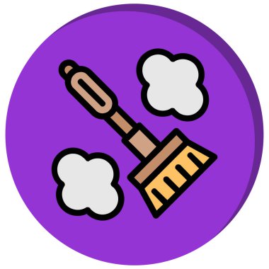 Boya Fırçası. Web simgesi basit illüstrasyon