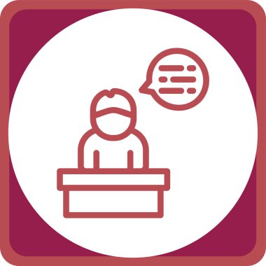 Bir insan simgesinin vektör illüstrasyonu