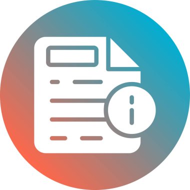 Belge. Web simgesi basit illüstrasyon