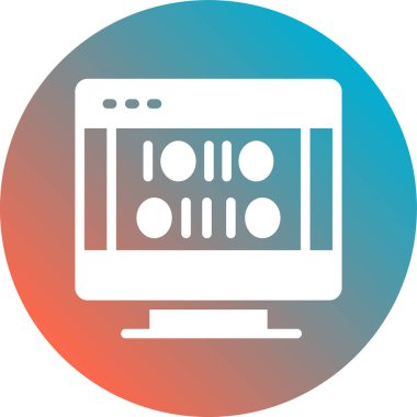 Uygulama modern simgesinin vektör illüstrasyonu