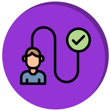 Dizüstü bilgisayarı olan bir adamın vektör çizimi