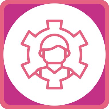 dişli simgesi vektör illüstrasyonu