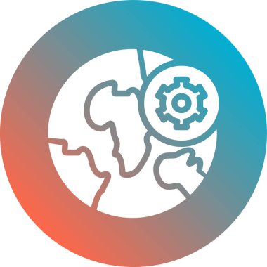 seo modern simgesinin vektör illüstrasyonu