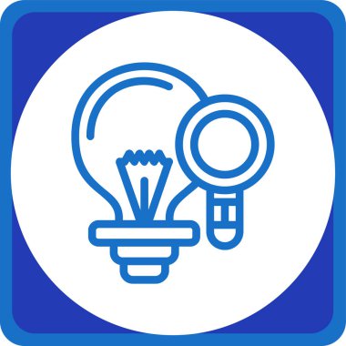 Ampul. Web simgesi basit illüstrasyon