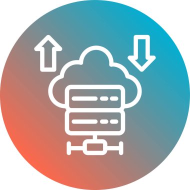cloud computing. web icon simple design