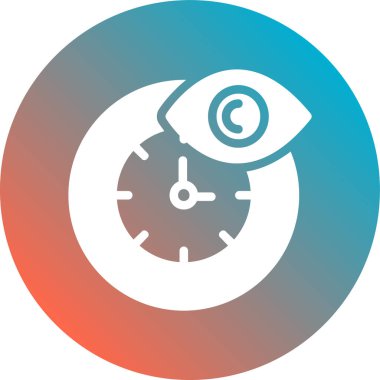 Alarm saat simgesi vektör illüstrasyonu