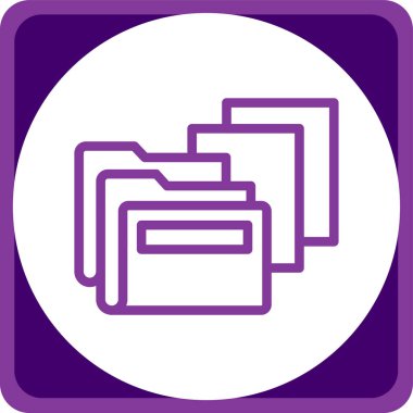 Benzersiz dizin vektör simgesi