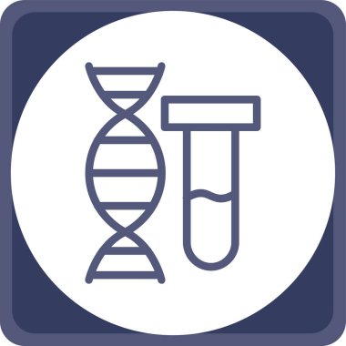 DNA simgesi vektör illüstrasyonu