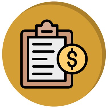 Dolar. Web simgesi basit illüstrasyon