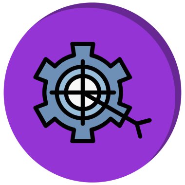 Hedef. Web simgesi basit illüstrasyon