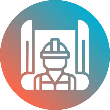 Bir bina simgesinin vektör illüstrasyonu