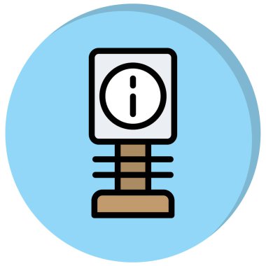 Alarm simgesi vektör illüstrasyonu