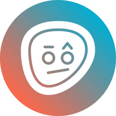 Modern yüz simgesinin vektör illüstrasyonu