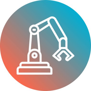 Robot simgesinin vektör illüstrasyonu